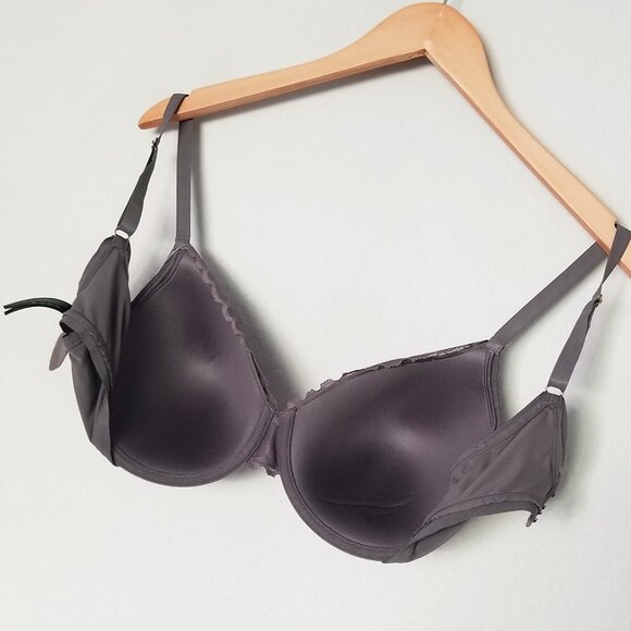NEW Natori Refined Contour Underwire Bra 36DD Gunmetal Grey Gray $70 Supportive - Picture 13 of 16